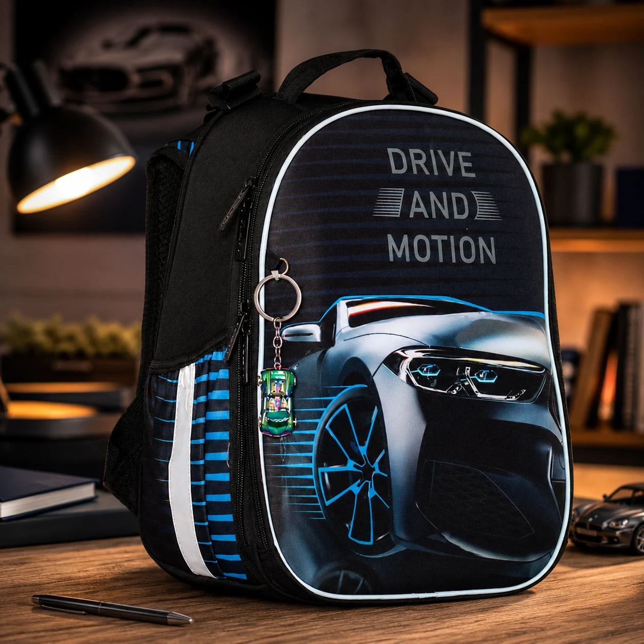 Ранець SchoolCase Mini 2 відділення 35х27х16см поліестер Drive 2409C — Каркасні ортопедичні