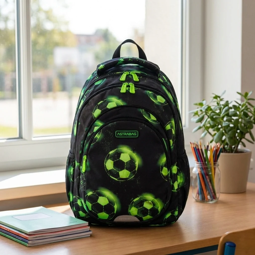 Рюкзак 3 відділення ASTRABAG AB330 Neon Football 502024101