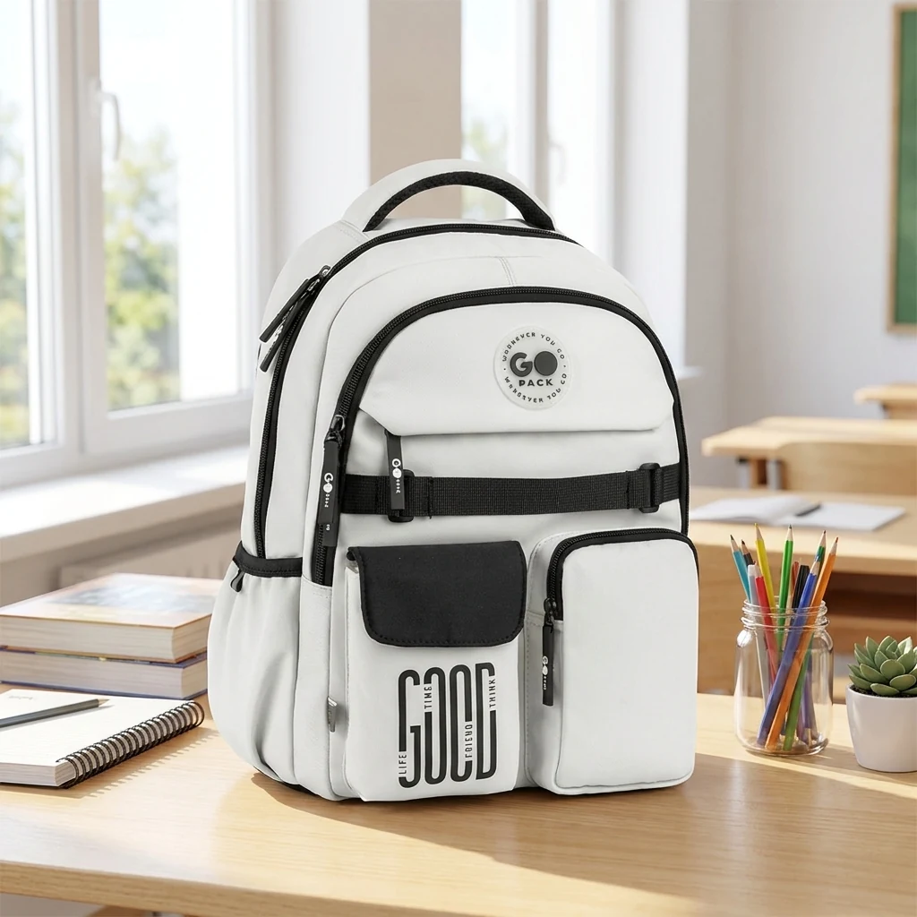 Рюкзак GoPack Education 183 світло-сірий GO26-183M-2 GO26-183M-2