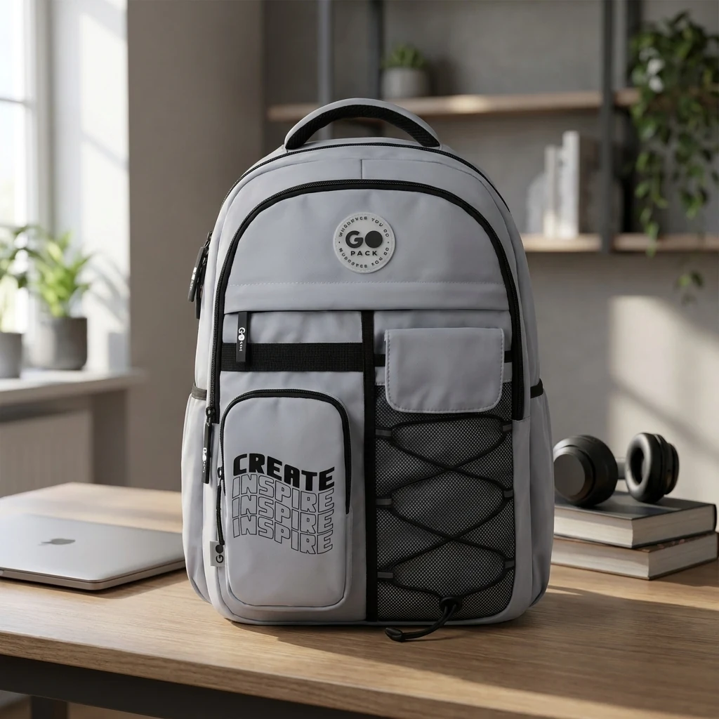 Рюкзак GoPack Education Teens 184 сірий GO26-184L-2 GO26-184L-2