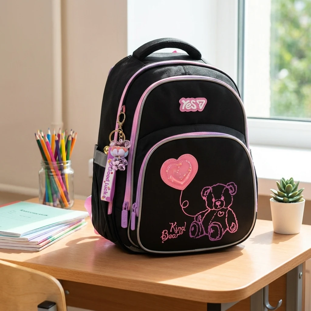 Рюкзак шкільний Yes S-91M Pink Bear 550499