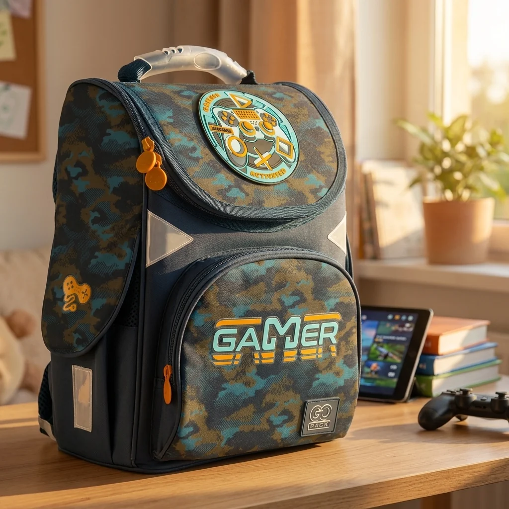 Рюкзак GoPack Education каркасний GO24-5001S-8 Gaming Mode — Каркасні ортопедичні