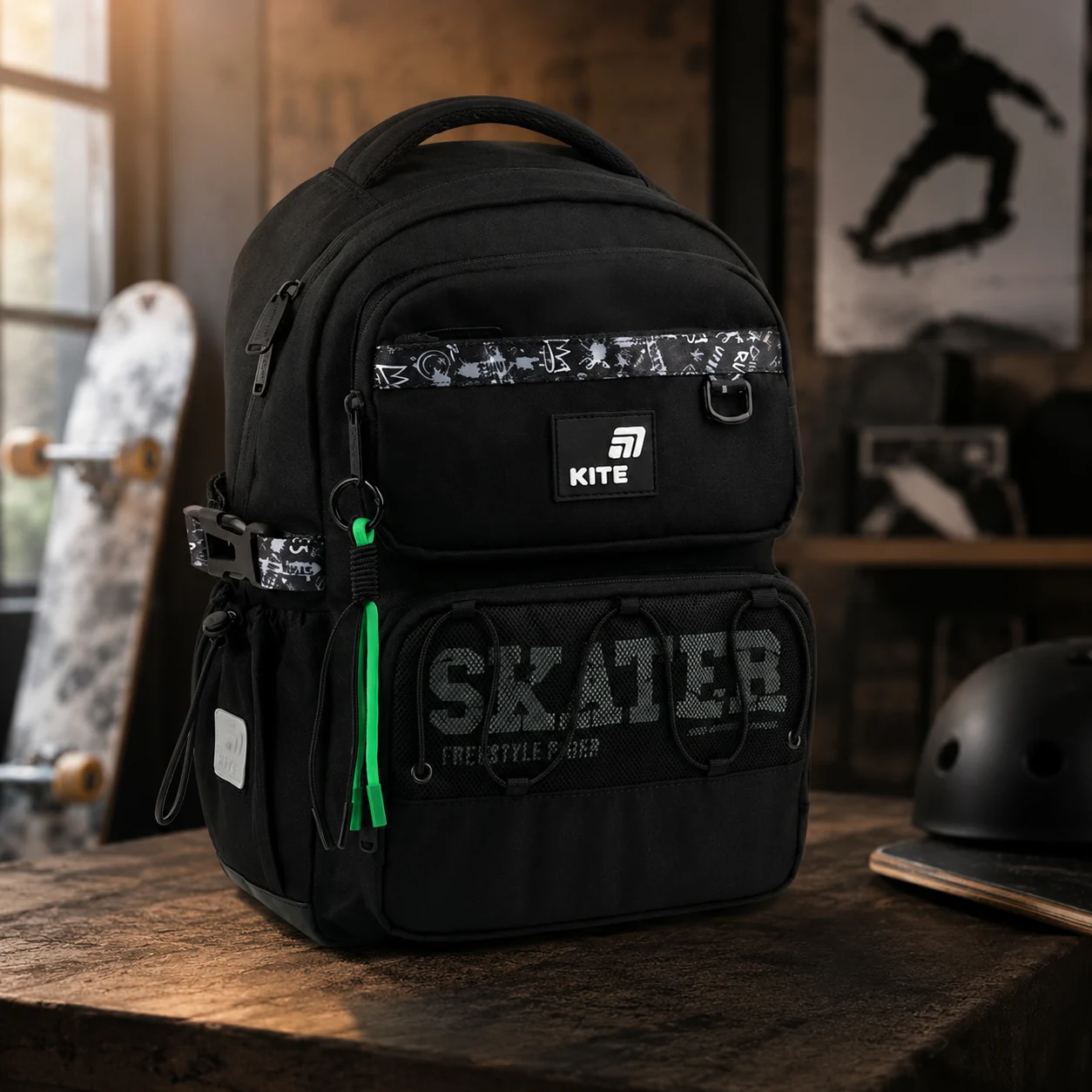 Рюкзак Kite Education 1022 Skater K26-1022M-2 — Шкільні рюкзаки