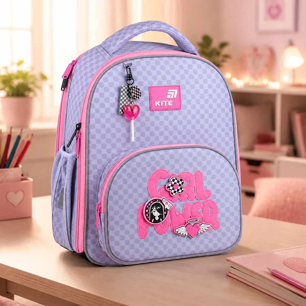 Рюкзак Kite Education каркасний 556 Girls Power K26-556M-1 K26-556M-1 — Каркасні ортопедичні