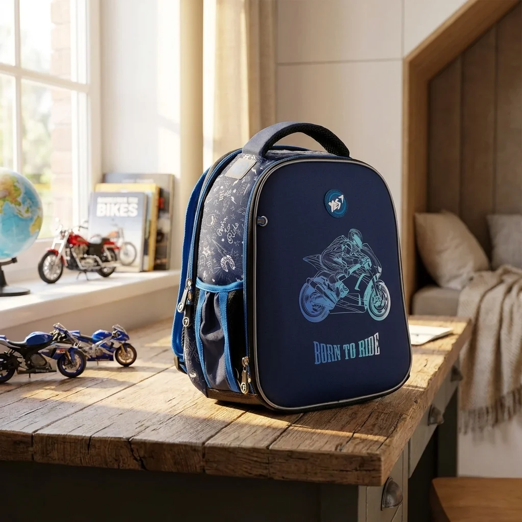 Рюкзак шкільний каркасний Yes H-100 Born to Ride — Каркасні ортопедичні