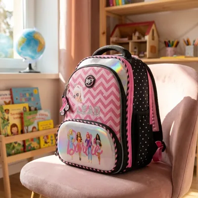 Рюкзак шкільний каркасний YES S-30 JUNO ULTRA Premium Barbie