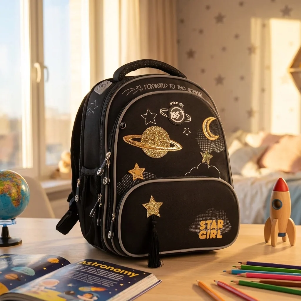 Рюкзак шкільний каркасний YES S-30 JUNO ULTRA Premium Cosmos — Каркасні ортопедичні