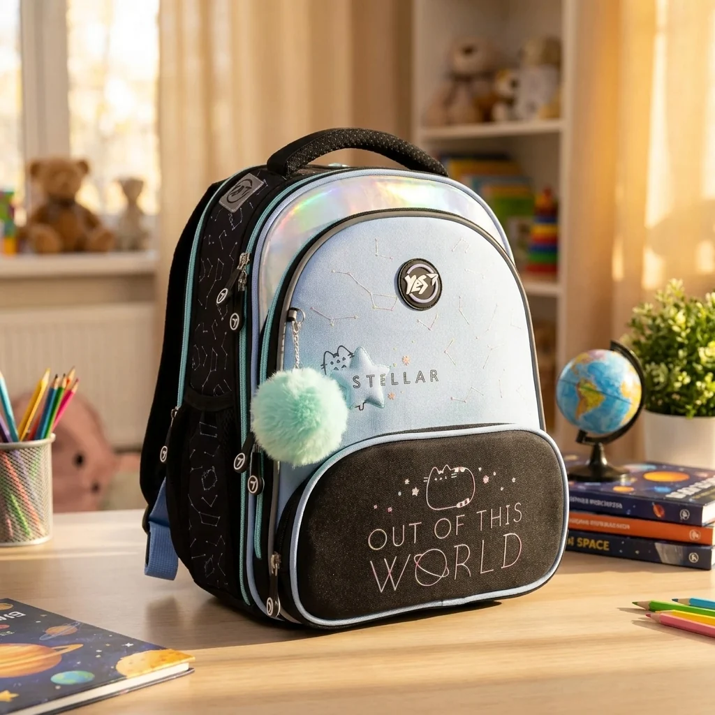 Рюкзак шкільний каркасний YES S-30 JUNO ULTRA Premium Pusheen — Каркасні ортопедичні