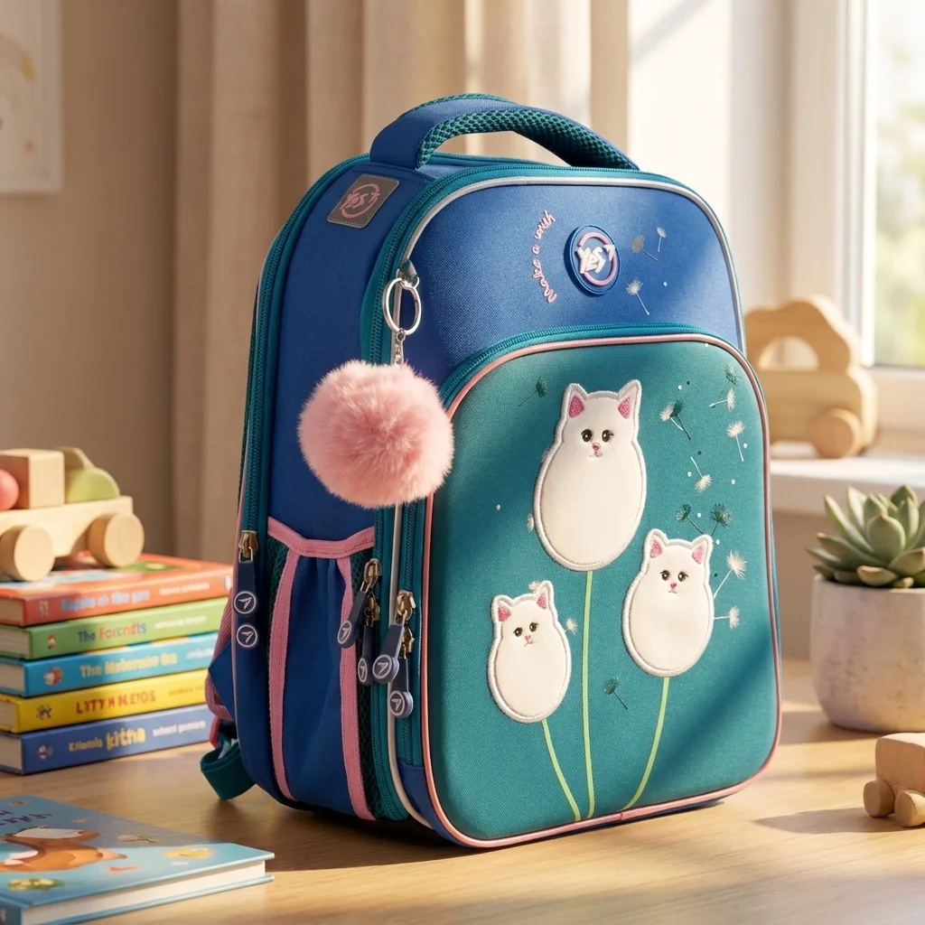 Рюкзак шкільний каркасний Yes Dandelion Cats S-78 — Каркасні ортопедичні