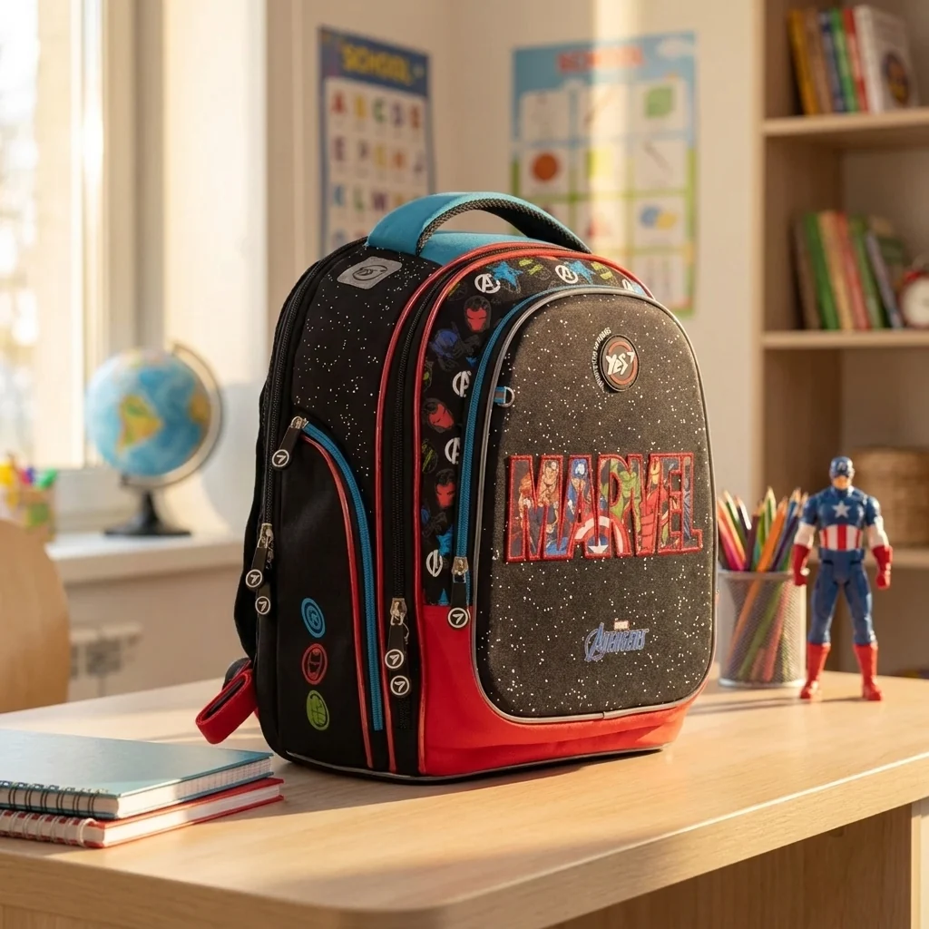 Рюкзак шкільний напівкаркасний YES S-84 Marvel.Avengers — Каркасні ортопедичні