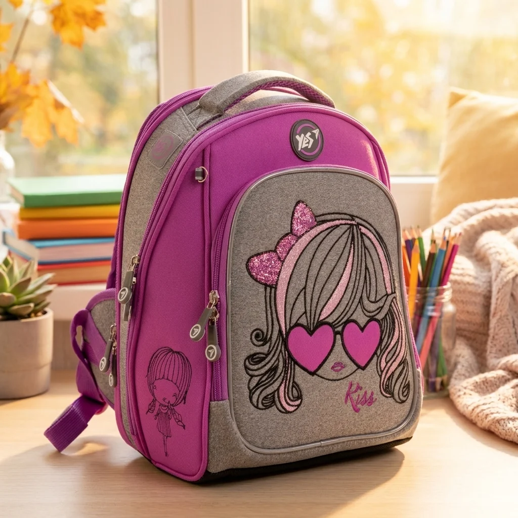 Рюкзак шкільний каркасний YES S-89 Mini girl — Каркасні ортопедичні