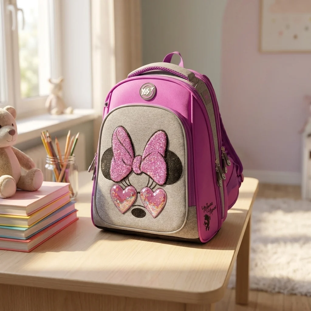 Рюкзак шкільний каркасний YES S-89 Minnie Mouse — Каркасні ортопедичні