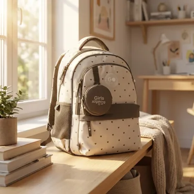 Рюкзак шкільний GoPack Education Beige Polka Dots GO26-182M-3