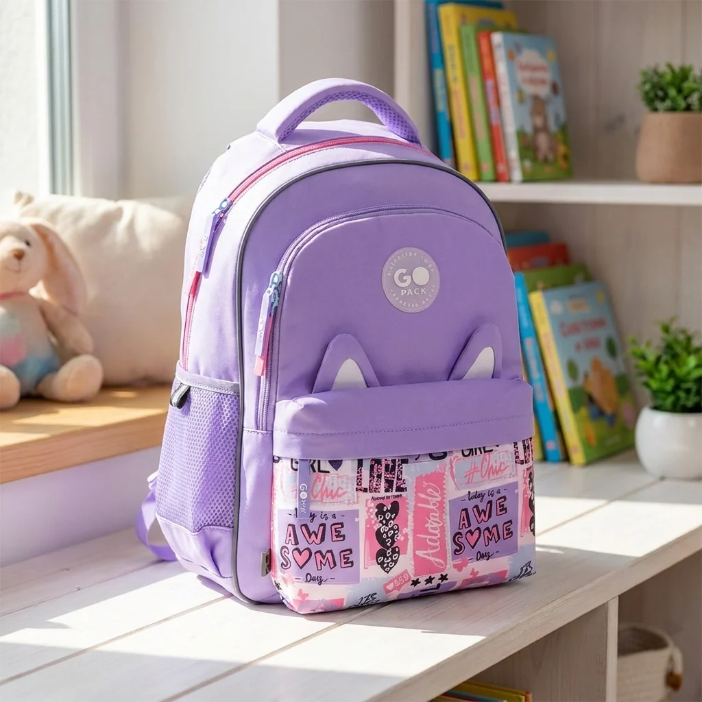 Рюкзак шкільний GoPack Education Cute Ears GO26-182M-4 — Шкільні рюкзаки