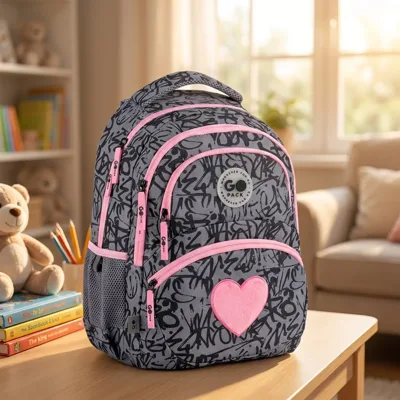 Рюкзак шкільний GoPack Education Fluffy Heart GO26-175M-4