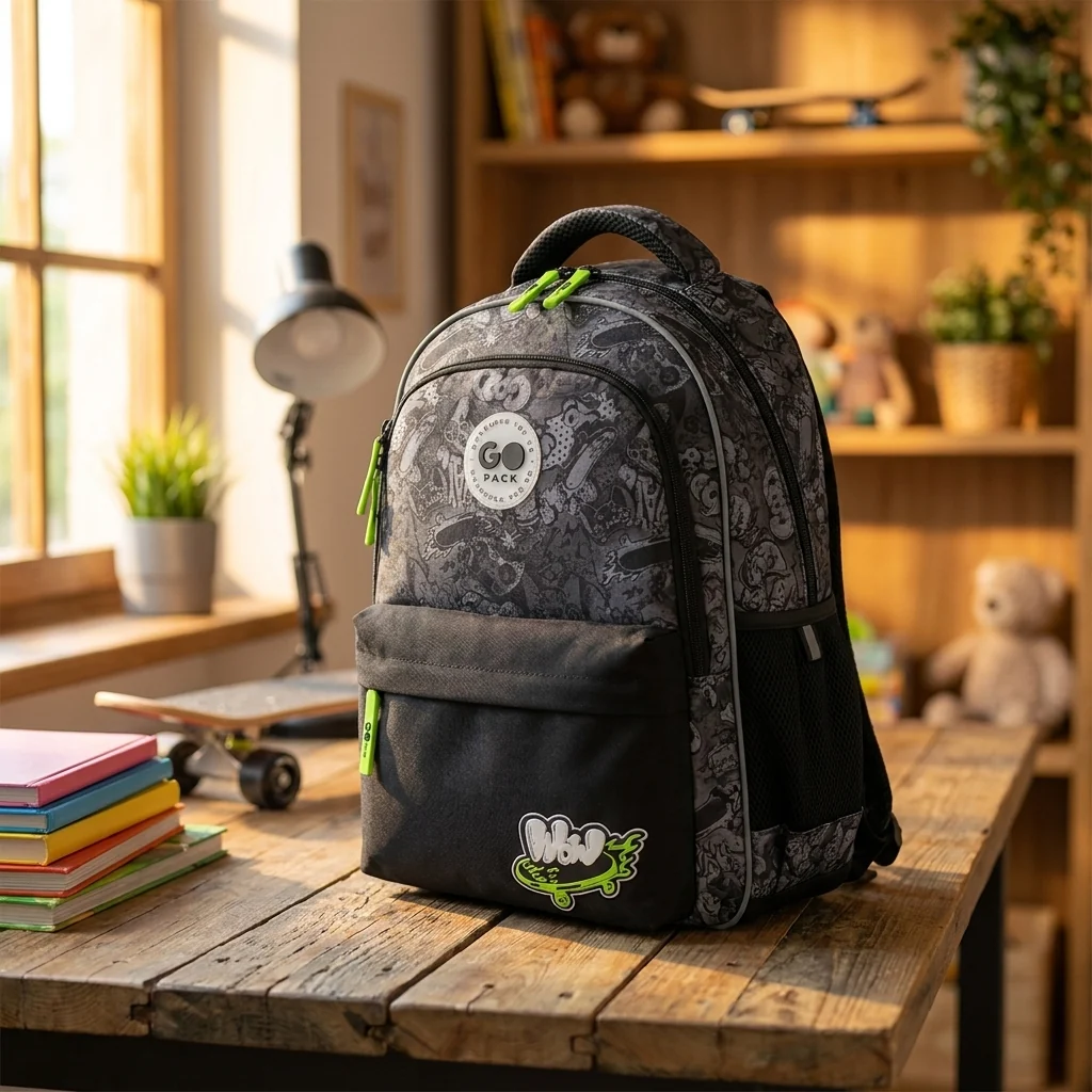 Рюкзак шкільний GoPack Education Wow Skate GO26-182M-7 — Шкільні рюкзаки