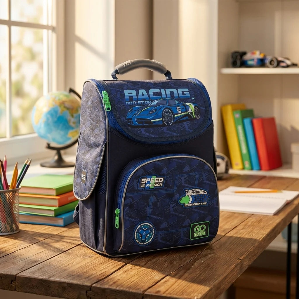 Рюкзак шкільний каркасний GoPack Education Racing GO25-5001S-6 — Каркасні ортопедичні