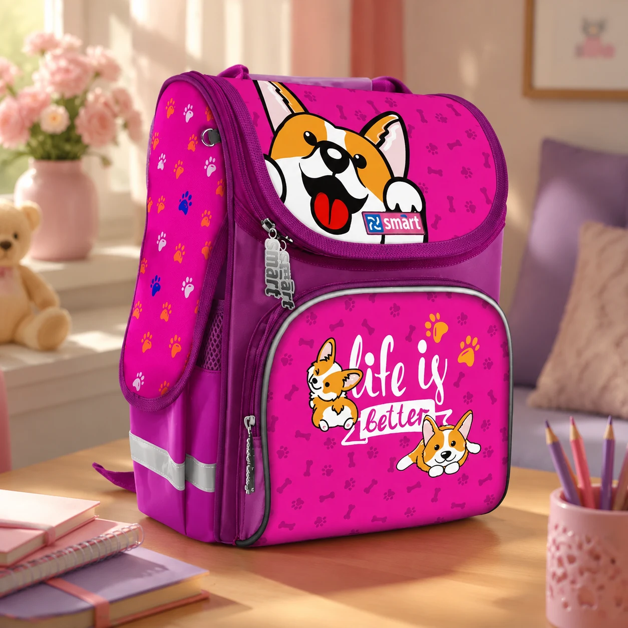 Рюкзак шкільний каркасний Smart PG-11 Corgi — Каркасні ортопедичні