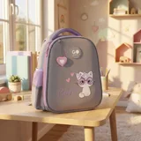 Рюкзак шкільний напівкаркасний GoPack Education Cute Kitty GO26-165S-3 — фото 1