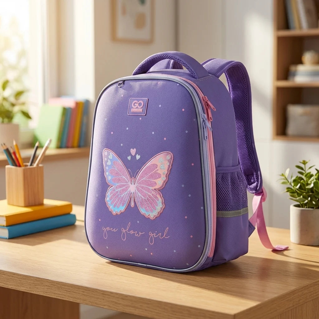 Рюкзак шкільний напівкаркасний GoPack Education Glowing GO25-165M-4 — Каркасні ортопедичні