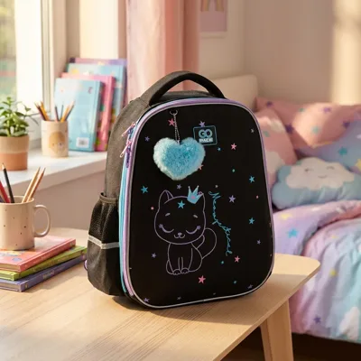 Рюкзак шкільний напівкаркасний GoPack Education Meowjestical GO25-165M-2