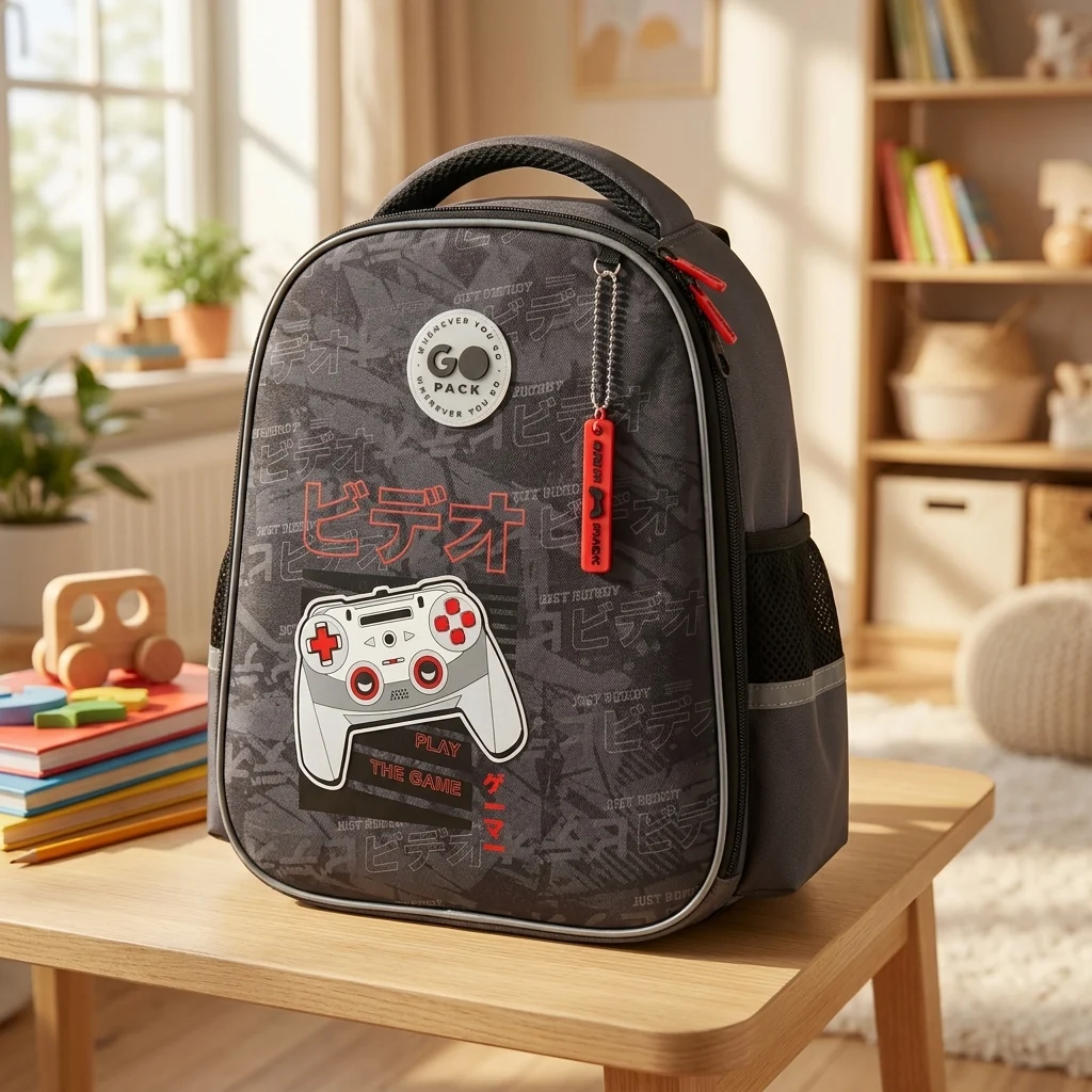 Рюкзак шкільний напівкаркасний GoPack Education Play GO26-165S-6 — Каркасні ортопедичні