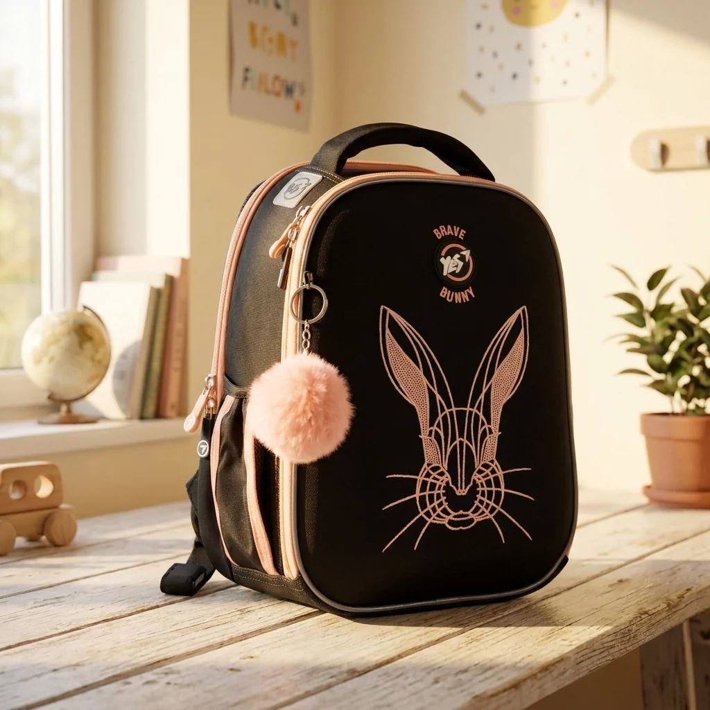 Рюкзак шкільний каркасний Yes Brave Bunny H-100 — Каркасні ортопедичні