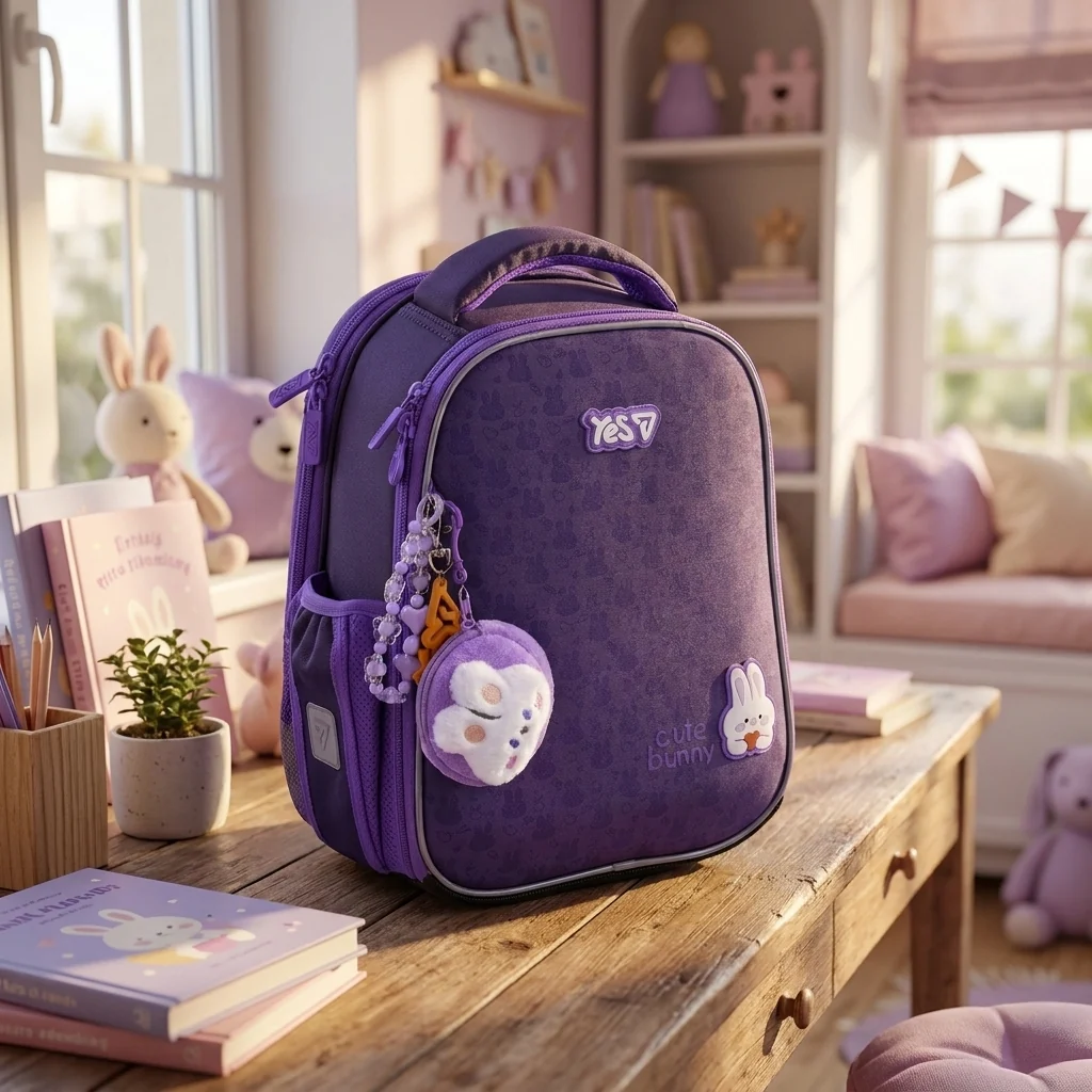 Рюкзак шкільний каркасний Yes Cute Bunny H-100S — Каркасні ортопедичні