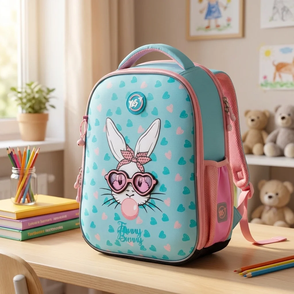Рюкзак шкільний каркасний YES Funny Bunny H-100 — Каркасні ортопедичні