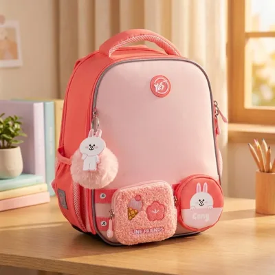 Рюкзак шкільний каркасний YES Line Friends Pretty Cony H-100