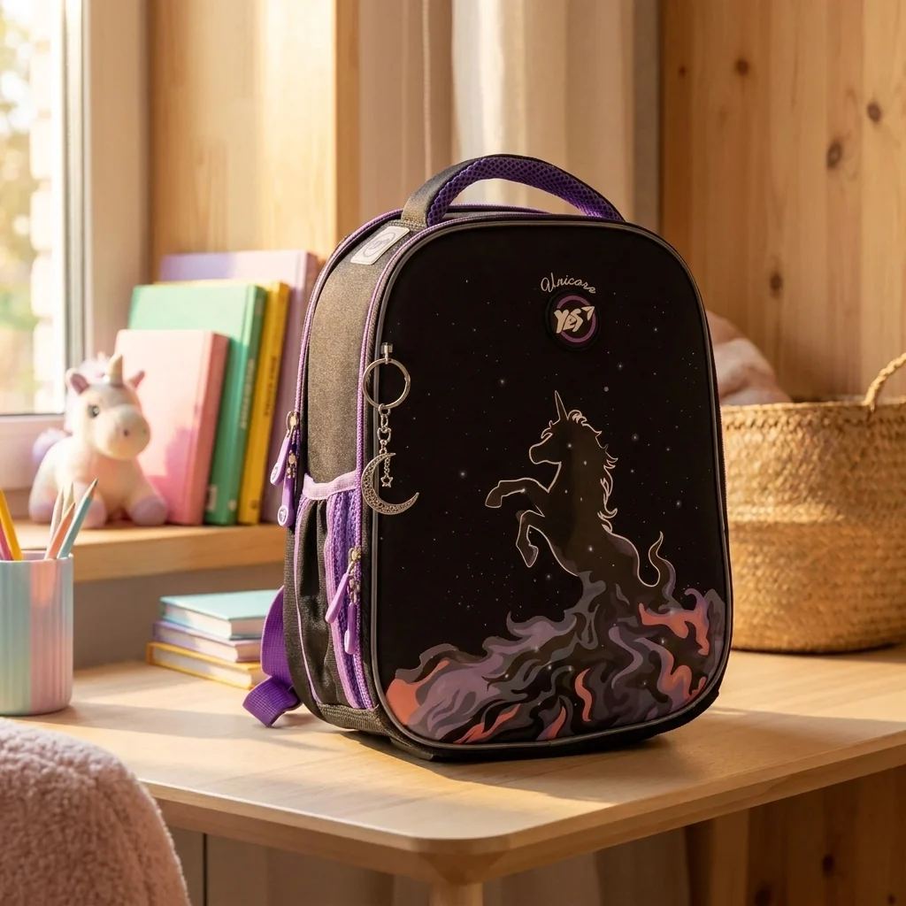 Рюкзак шкільний каркасний Yes Magic Unicorn H-100 — Каркасні ортопедичні