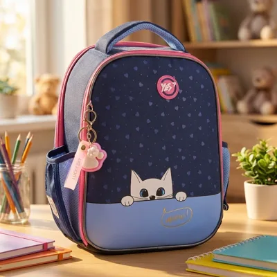 Рюкзак шкільний каркасний YES Meow-Meow H-100