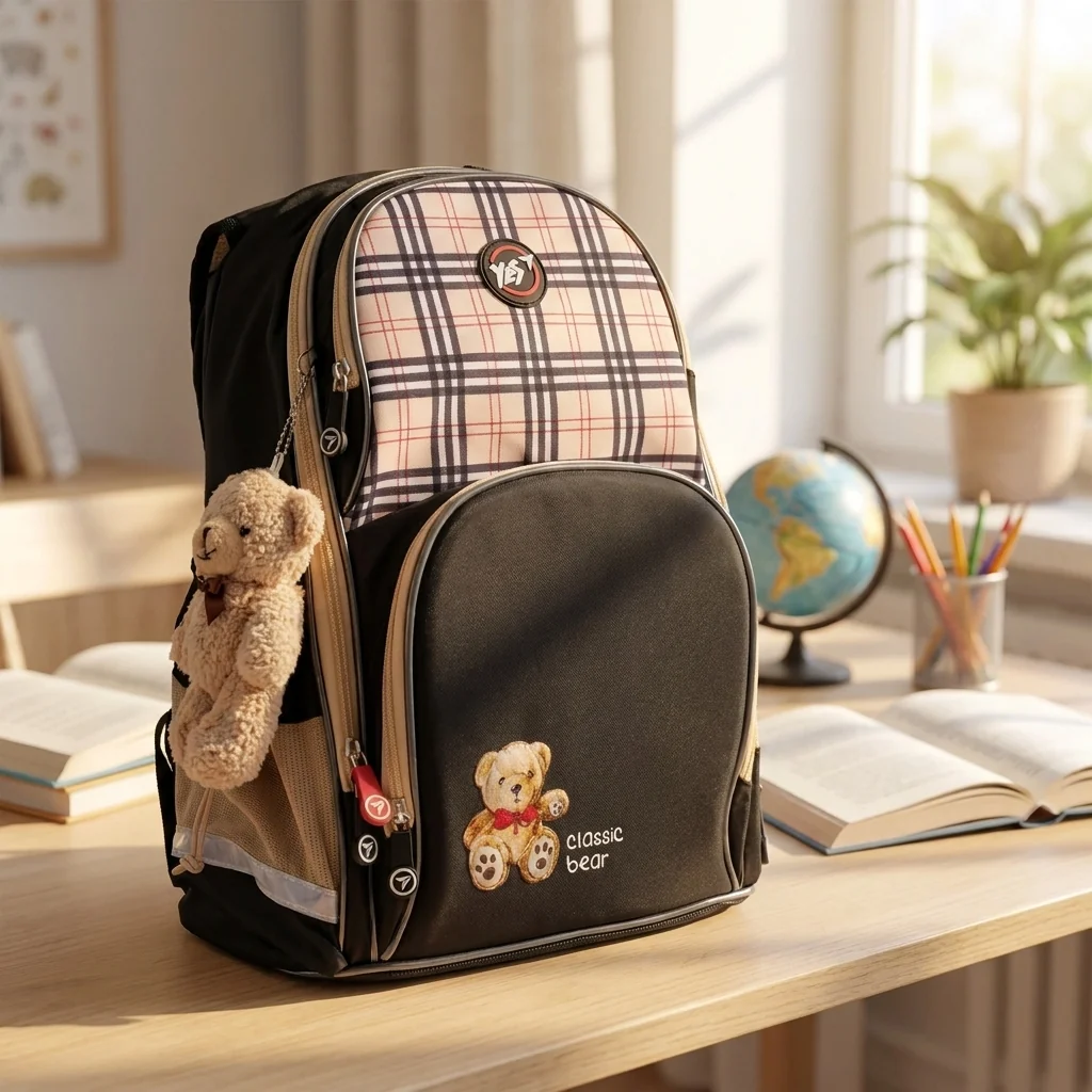 Рюкзак шкільний напівкаркасний Yes Classic Bear S-100 — Каркасні ортопедичні