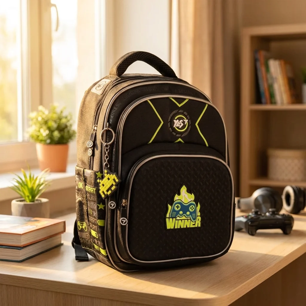 Рюкзак шкільний напівкаркасний Yes Gamer S-91 — Каркасні ортопедичні
