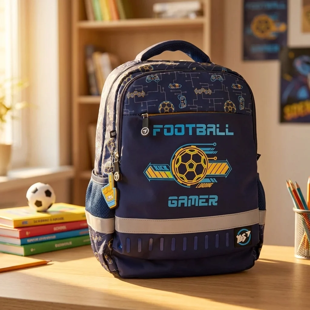 Рюкзак шкільний YES Football Gamer S-52 Ergo — Шкільні рюкзаки