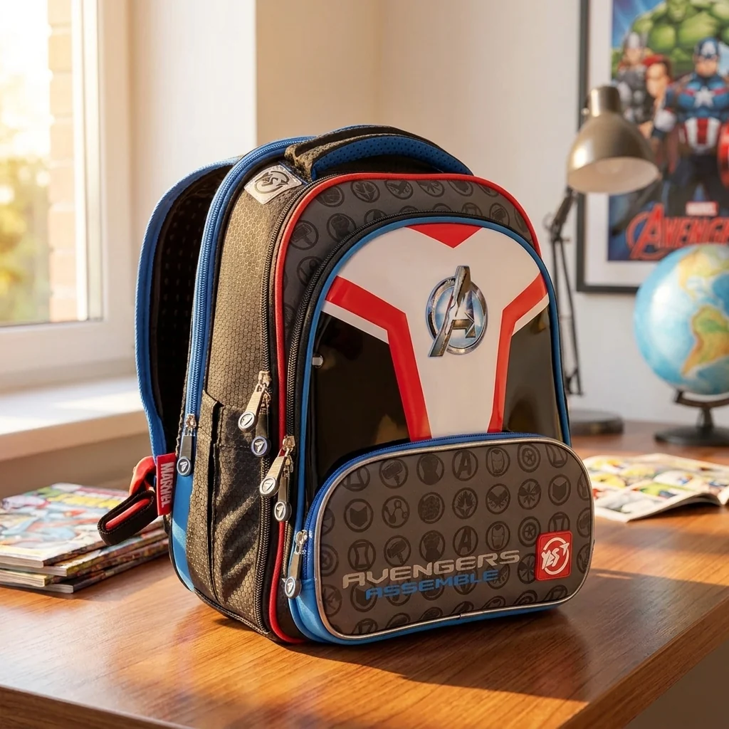 Рюкзак шкільний каркасний YES S-30 JUNO ULTRA Premium Marvel.Avengers/ — Каркасні ортопедичні