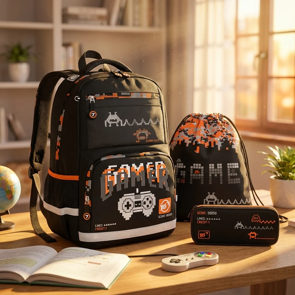Шкільний набір Yes  S-50_Collection "Gamer" 3 предм. — Шкільні рюкзаки